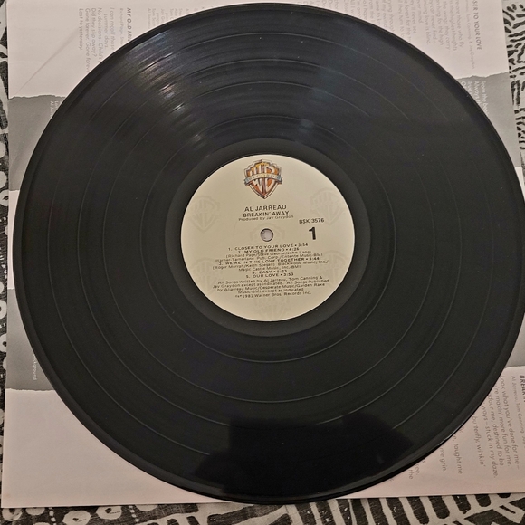 Al Jarreau "Breakin’ Away" Vinyl 1981 Warner Brothers Records USED VG+ Condition - Picture 7 of 7